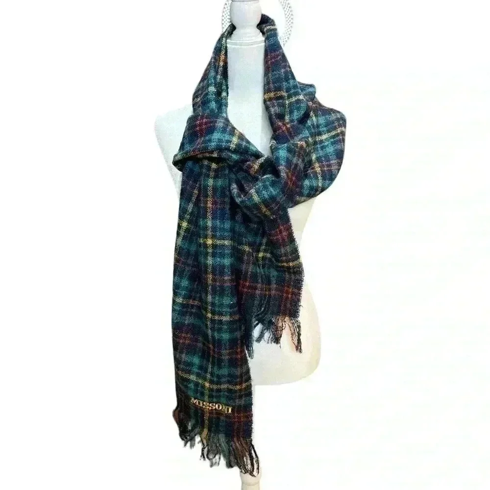 Missoni Shawl Scarf Plaid New with Tags